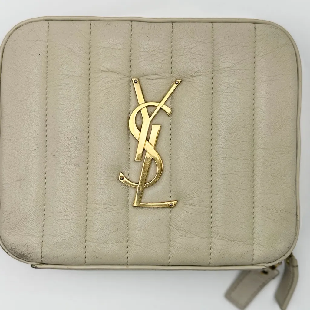 Yves Saint Laurent Vicky Camera Belt Bumbag Crossbody Soft Lambskin Crema - Image 2