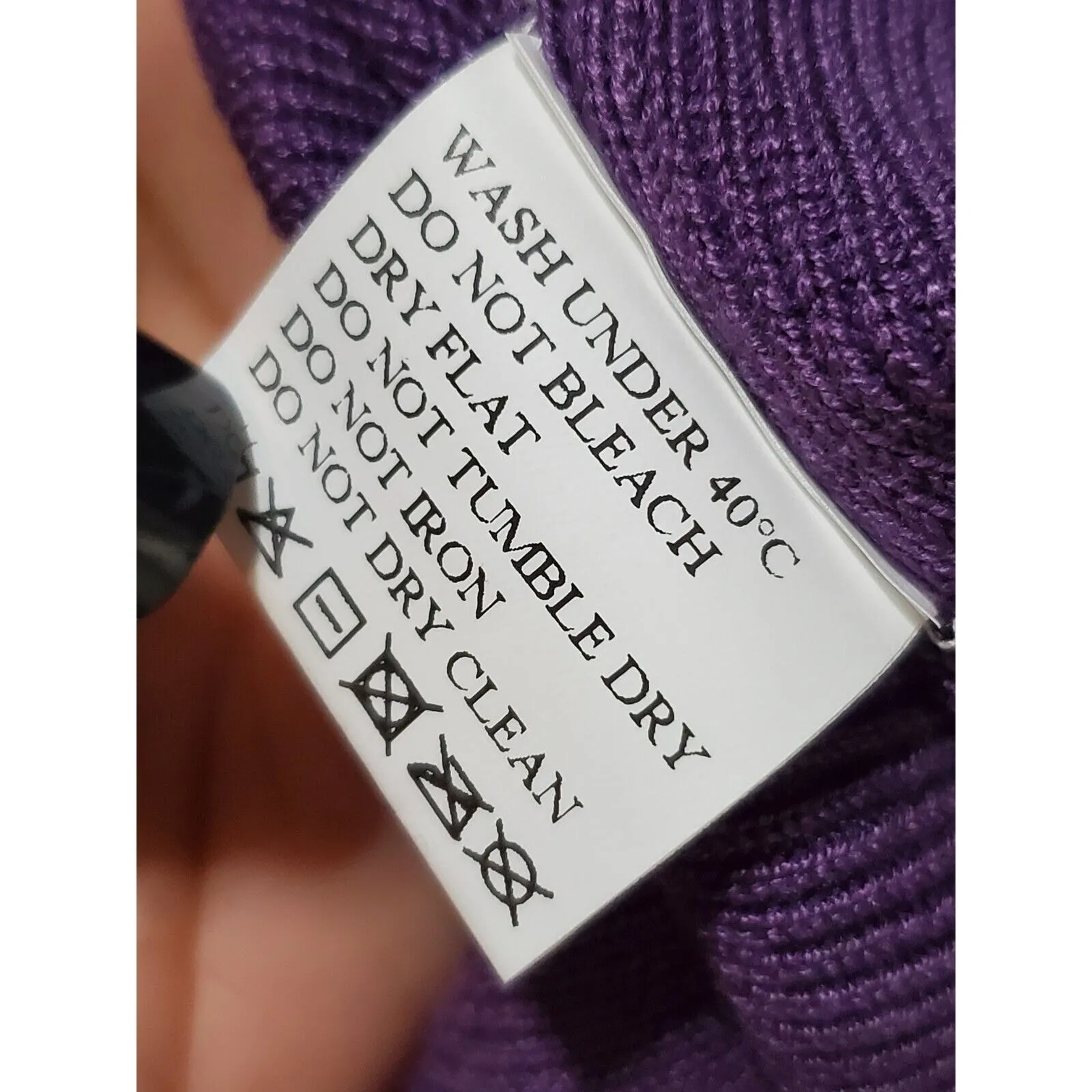 Womens Purple Viscose Wrap V Neck Long Sleeve Raglan Long Maxi Dress Size Large - Image 9