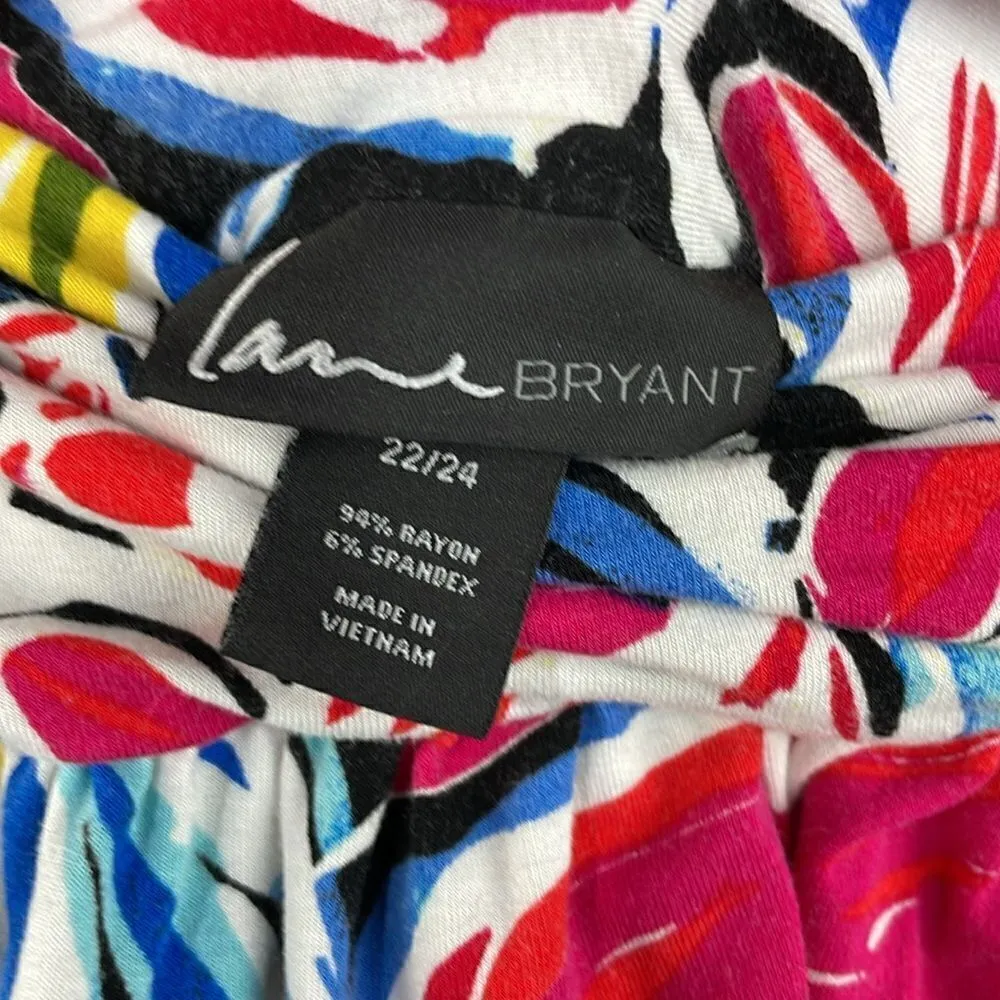 Lane Bryant Floral Print Pull On Mini Skirt size 22/24 plus size - Image 6