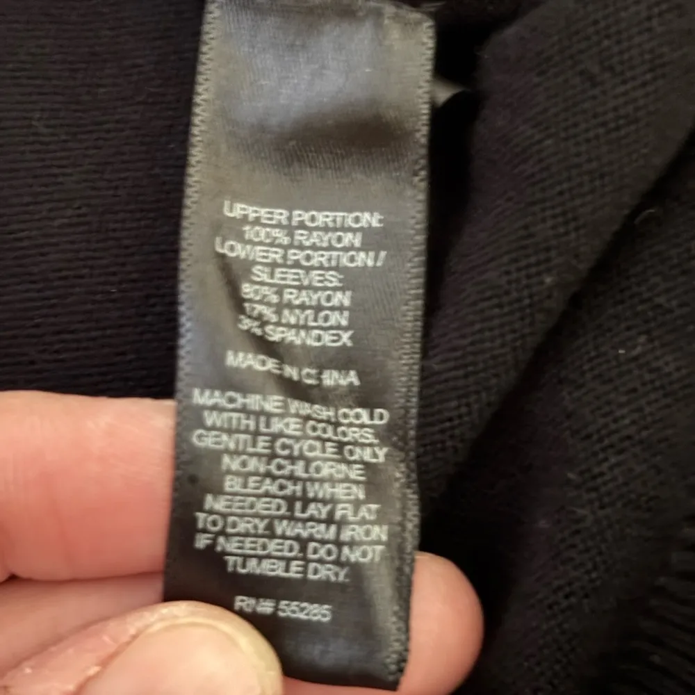 Express Black Knit Blouse - Image 3