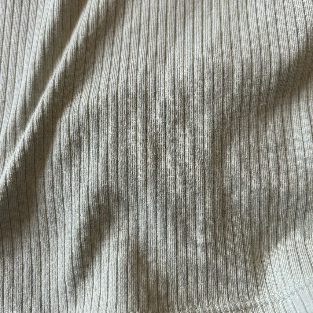 Ribbed light green shirt square neck size M - Image 4