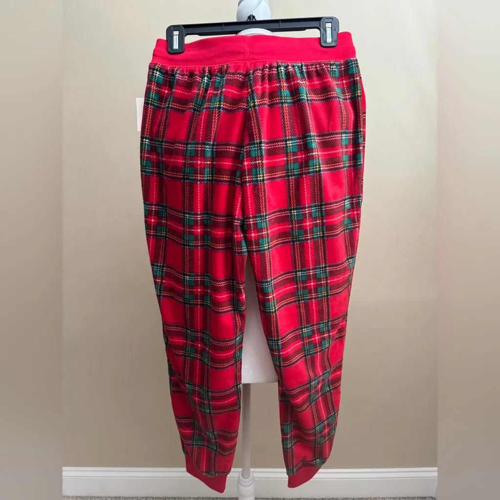Aeropostale  Red Plaid Flannel Jogger PJ Pants NWT - Image 5