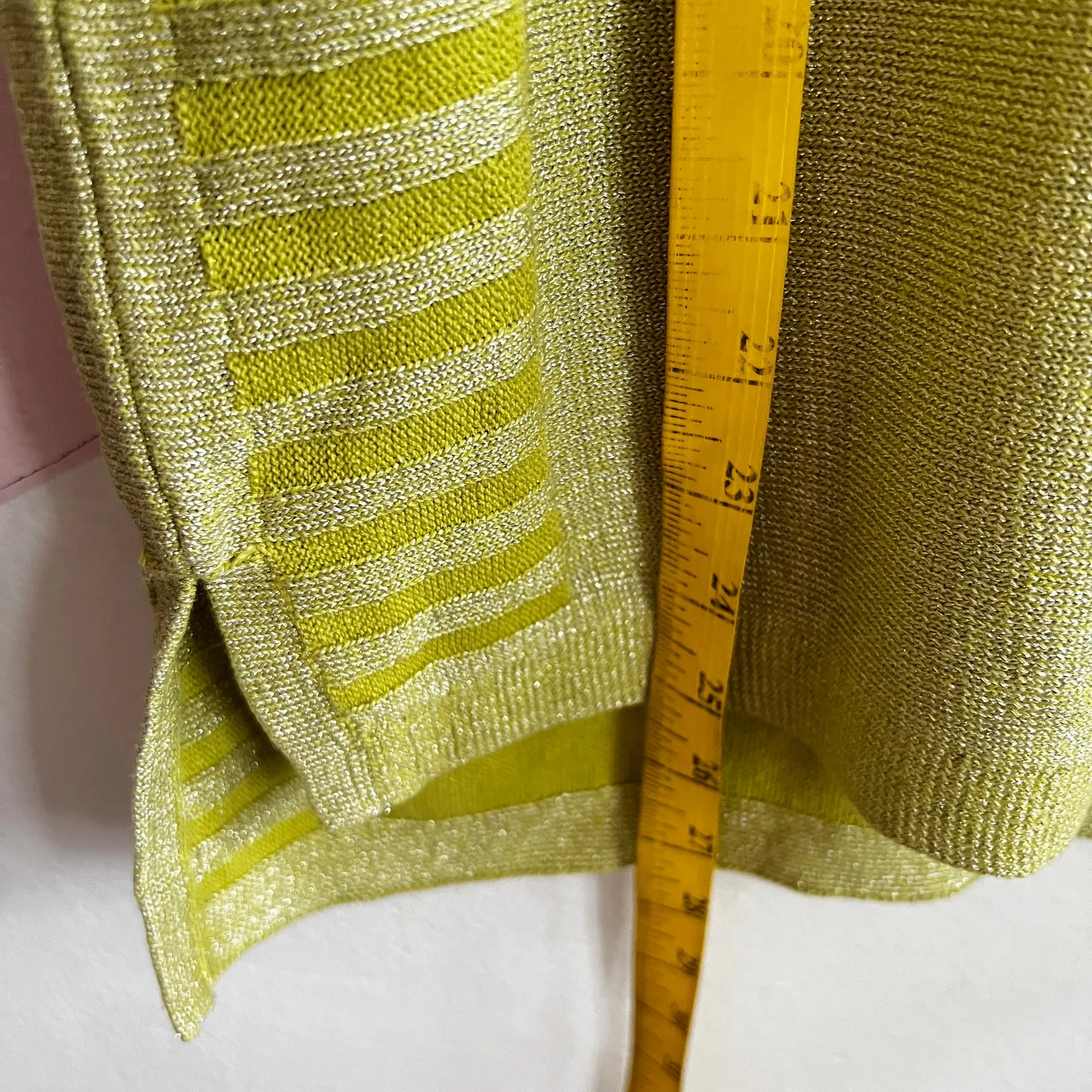 Chico’s Green Glittery Top Shimmer Sparkle Holiday Elegant Christmas Sz 1 Us M‎ - Image 6