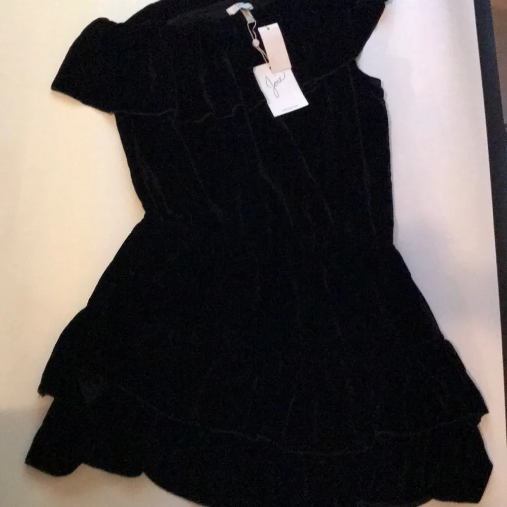 Joie Velvet One-Shoulder Ruffled Dress $329 - Image 8