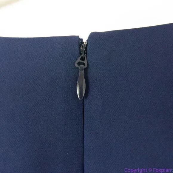 NEW Eloquii navy blue Puff Sleeve‎ Sheath belted Dress, 20 - Image 12