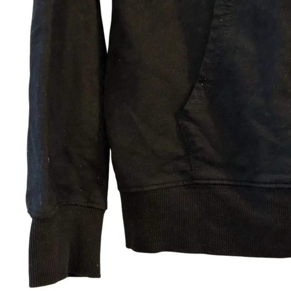 Faith Over Fear Black Unisex Hoodie Large Inspirational Christian Pullover - Image 6