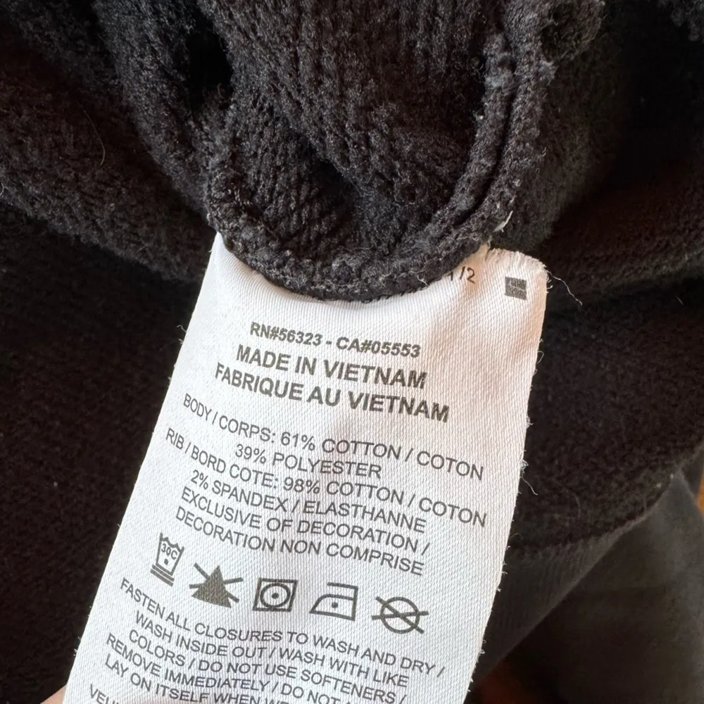 Nike Dri-Fit Black Zip-Up Sweatshirt Hoodie Size Medium (BROKEN ZIPPER) - Image 5