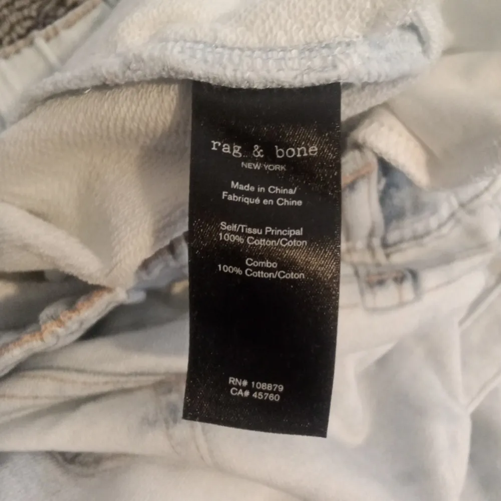 Rag & Bone Miramar Trompe Light Wash Jogger Pant Womens Size Xs/TP - Image 6