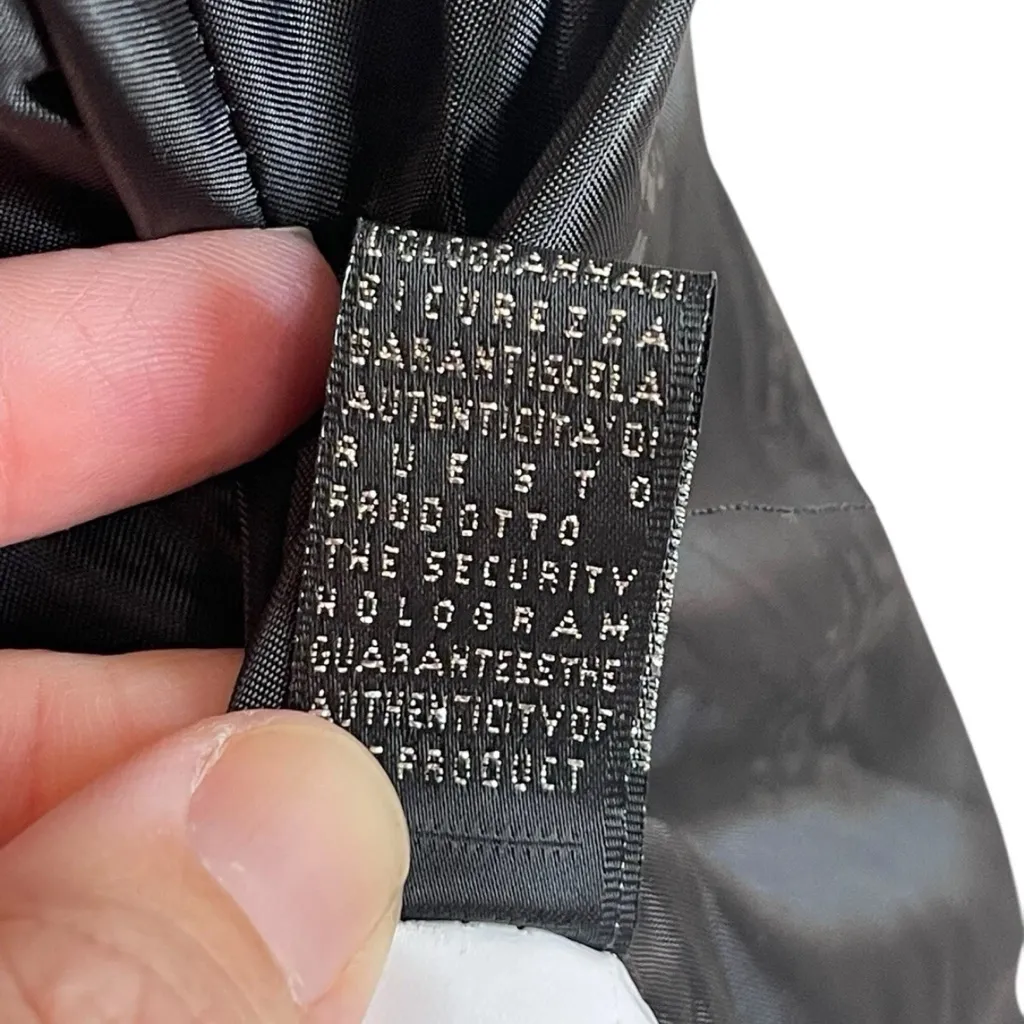 R Rosso Women’s Leather Jacket Size M NWT Black Zip Up Size M - Image 9