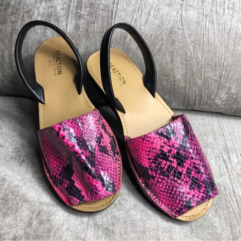 Kenneth Cole REACTION Women's Fine Glass Slingback Platform Sandal Pink 9.5 - Image 14