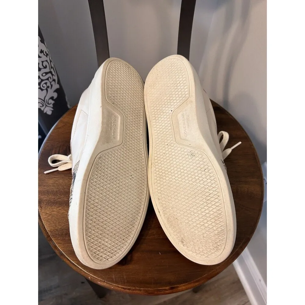 Cole Haan Womens Grandpro Rally Court Leather Snake Print Shoes Pink Size 9.5 B - Image 3