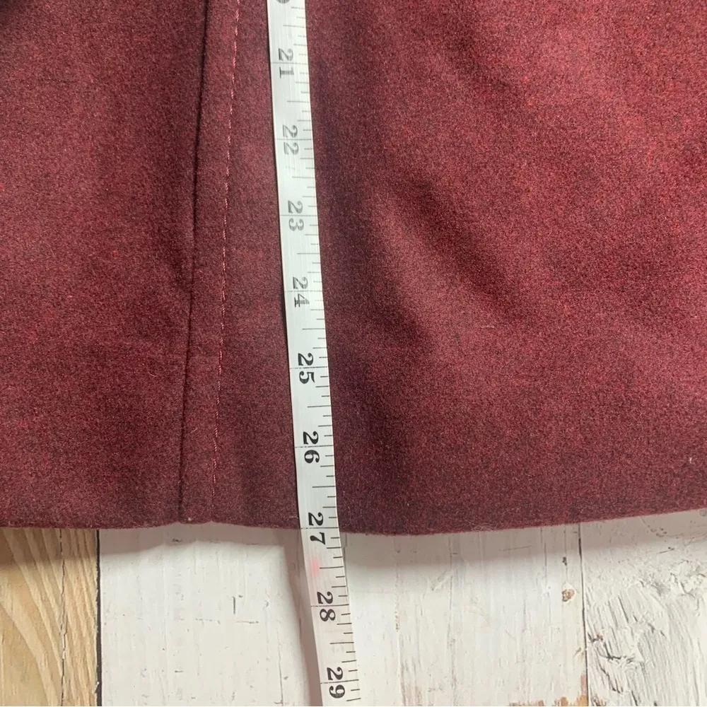 Thread & Supply Double Breasted Oxblood Peacoat Size Medium - Image 11