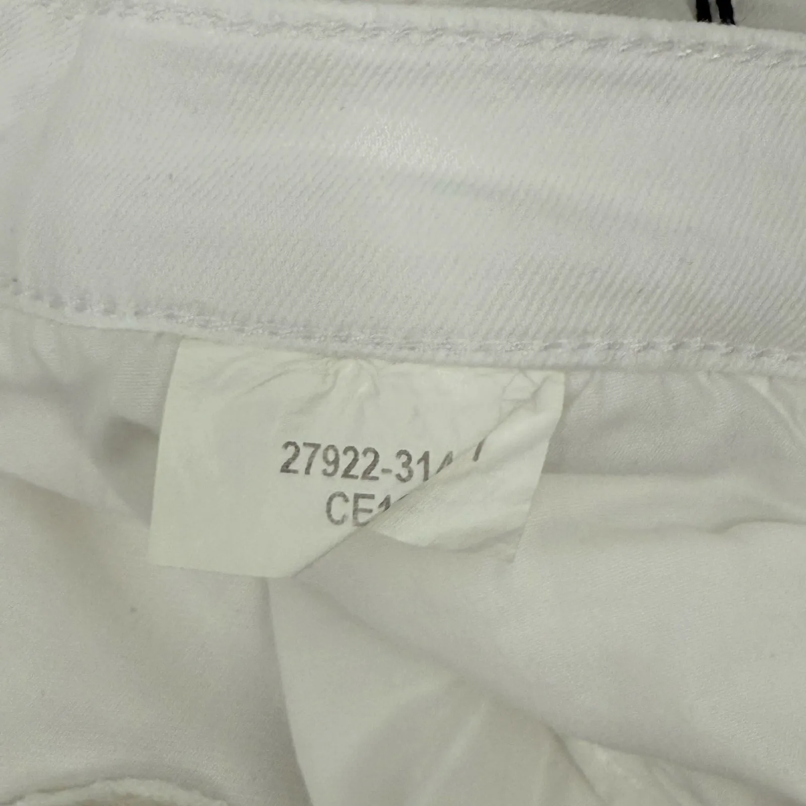 Current/Elliott Jeans Size 26 NWT Boulevard Crop Boot Optic White Stretch Denim - Image 13