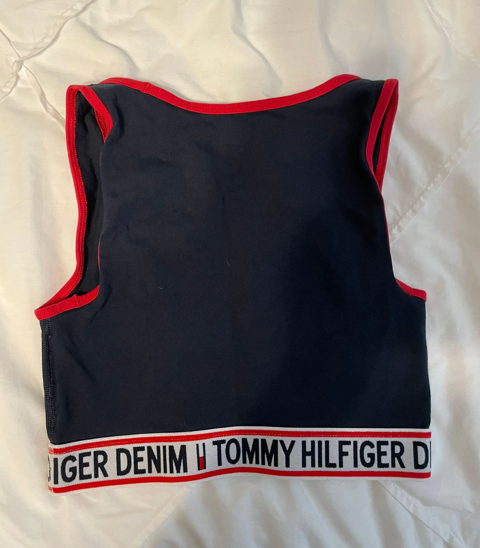 Navy Cotton Bralette - Image 2