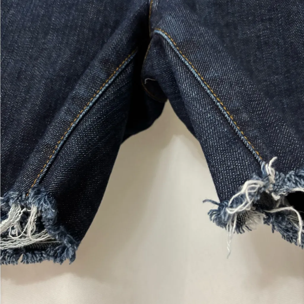 Tory Burch Dark Blue Jean Shorts - Image 5