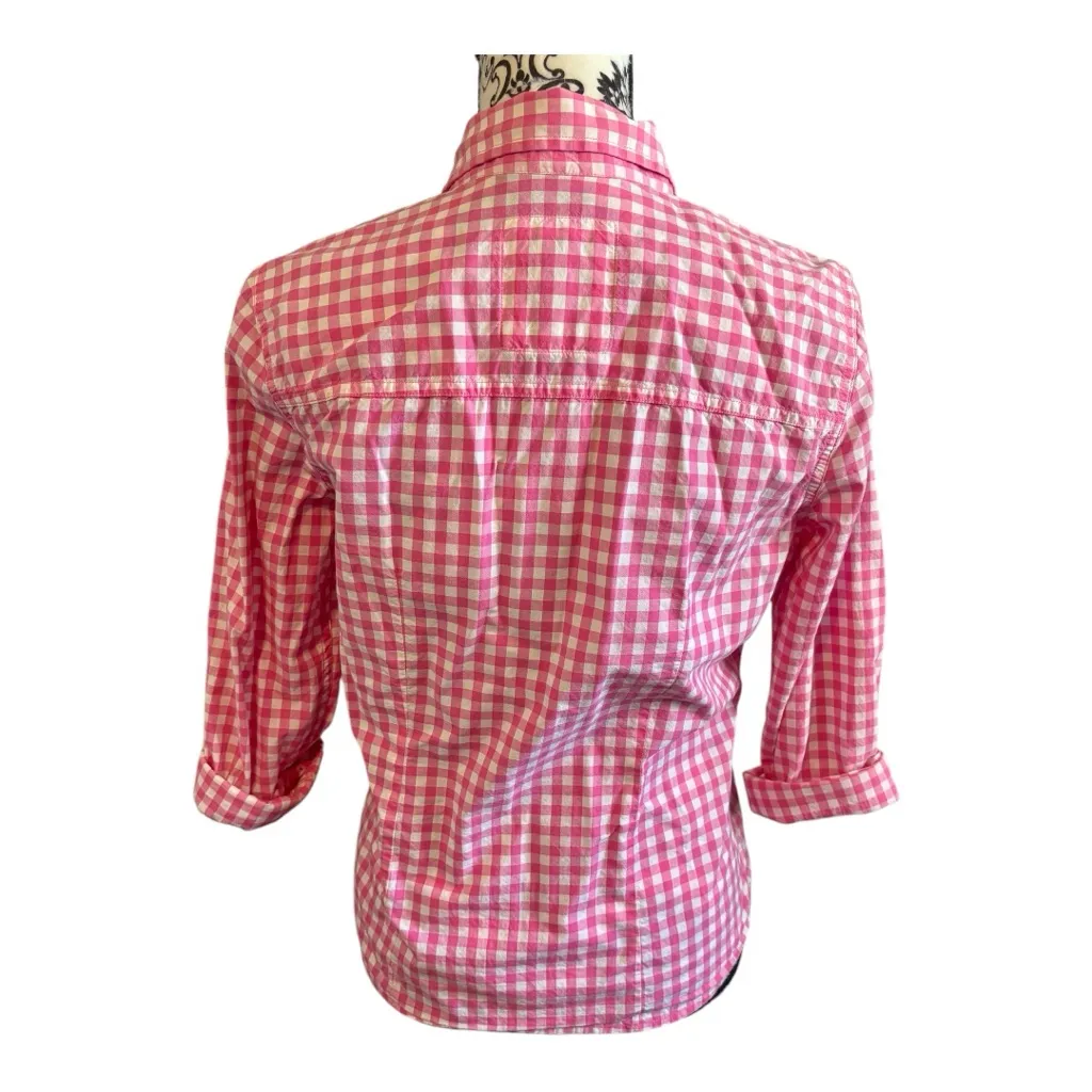 Gilly Hicks  SIDNEY Pink Gingham Button-Up Shirt - Image 2