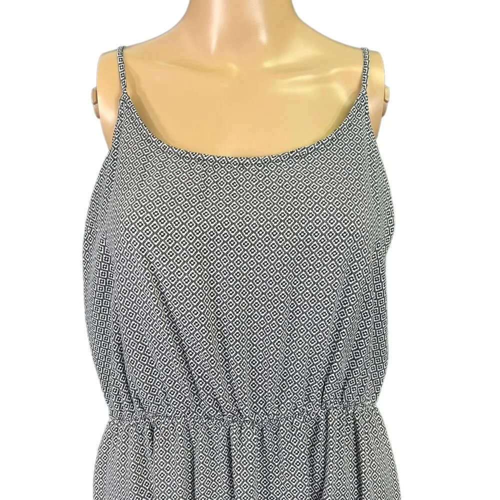 Old Navy Womens Blouson Sundress Sleeveless Geo Print Summer Lightweight Large - Image 9