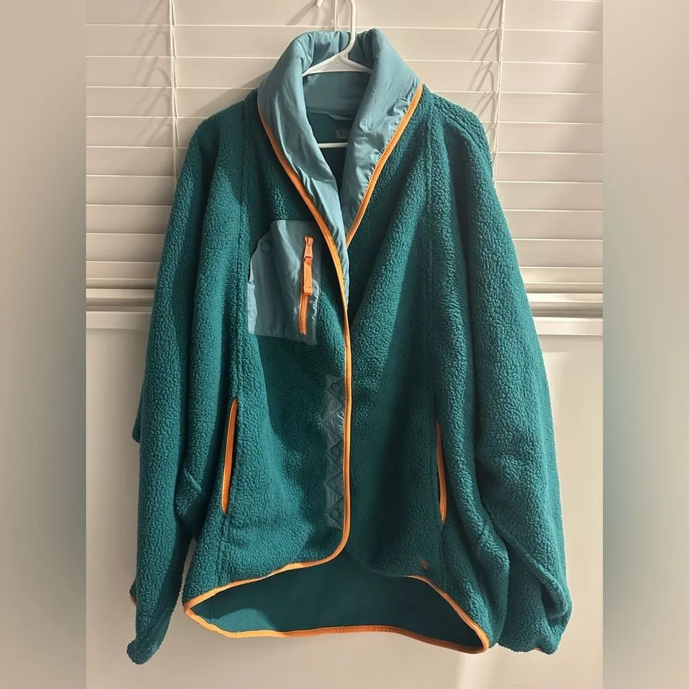 FP Movement Hit The Slopes Shawl Jacket XL Fleece Gym Winter slouchy streetwear - Image 4