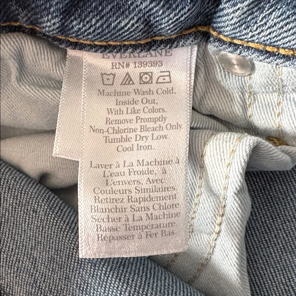 Everlane The Curvy Cheeky Crop Denim Jeans Blue Size 30 - Image 8