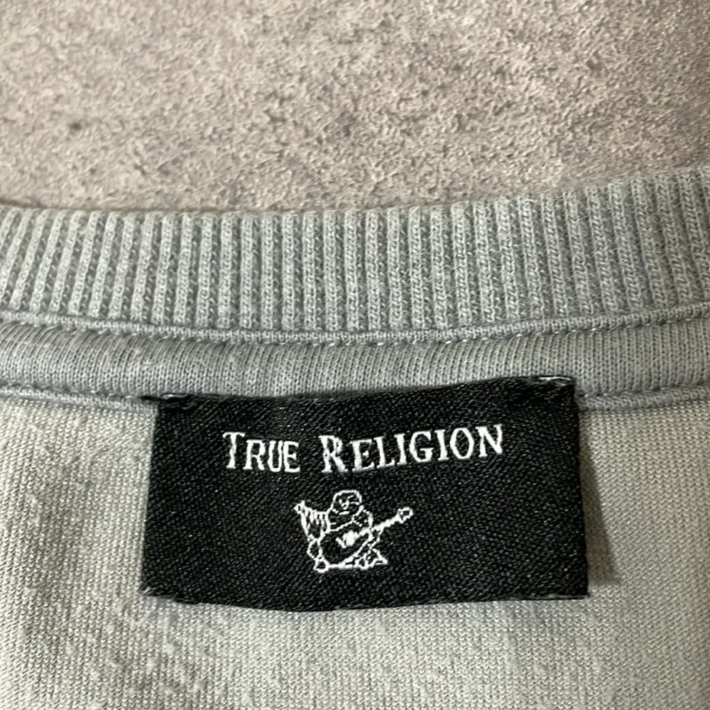 True Religion Griffin Glitter Velvet Pullover Sweatshirt size Medium - Image 10