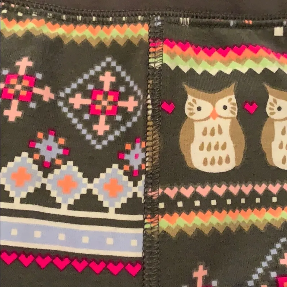 Live Love Dream Aeropostale Owl PJ Leggings S/M - Image 5