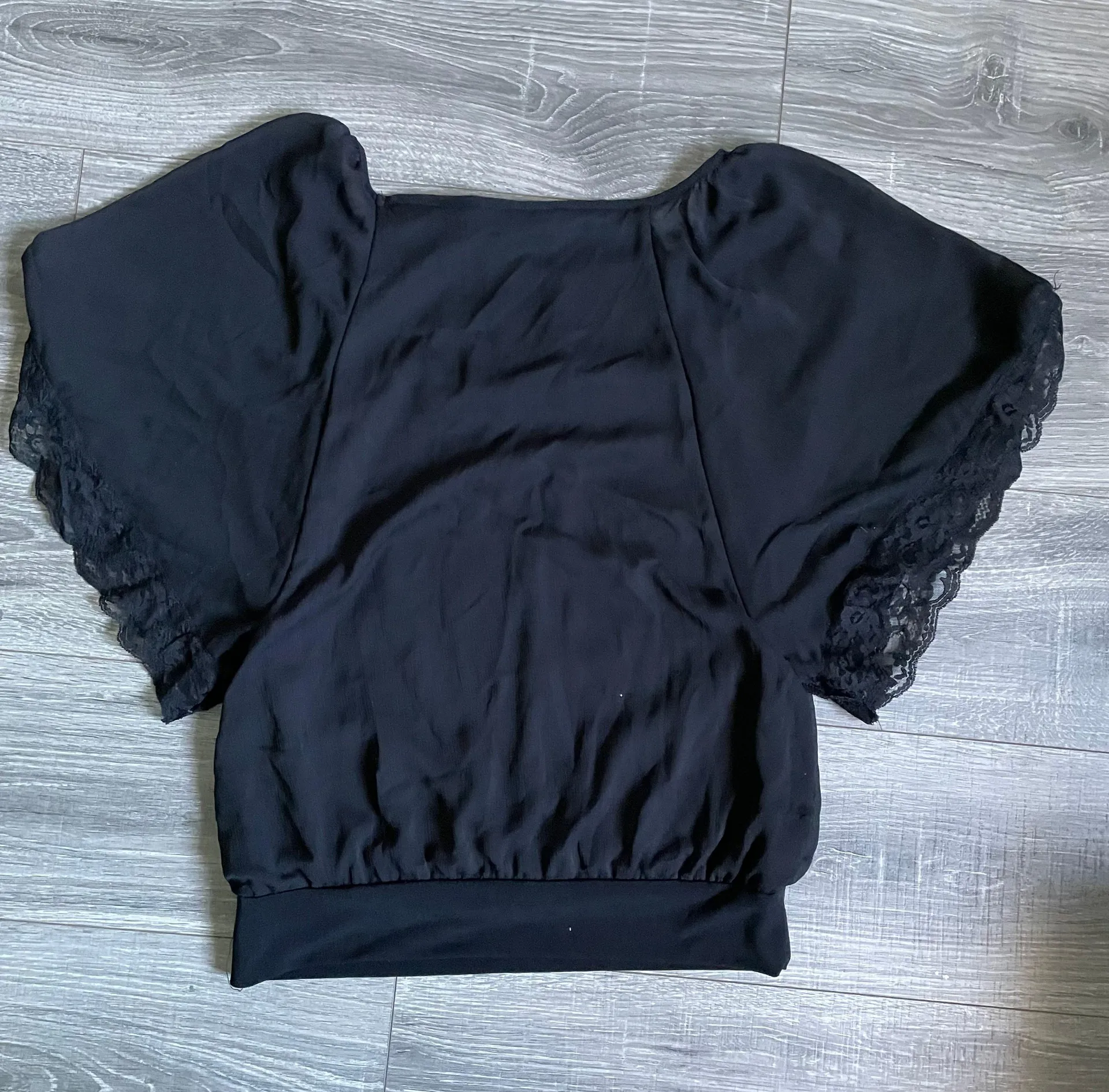 Speechless Black Lace Embroidered Blouse - Image 2