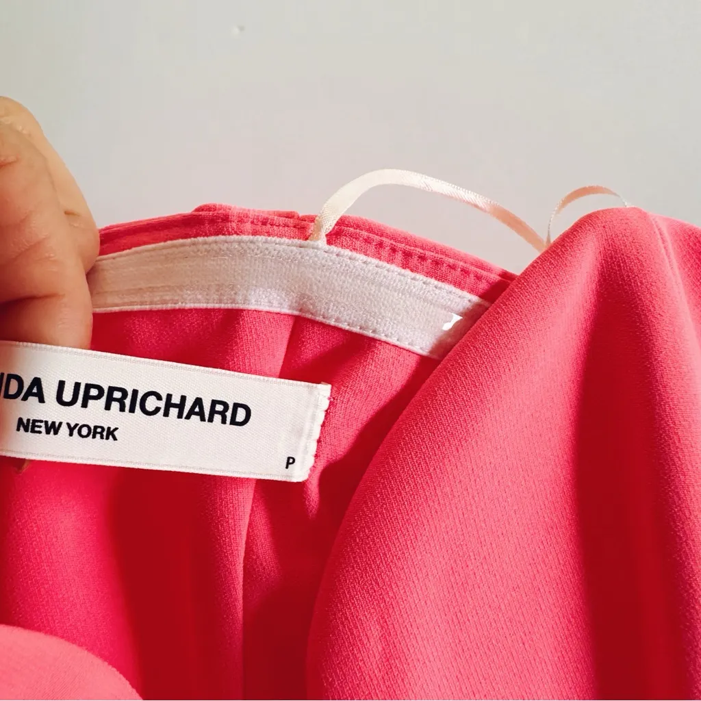 NEW Amanda Uprichard Rayna Ruffled Ruched Cocktail Party Dress Pink - Image 8