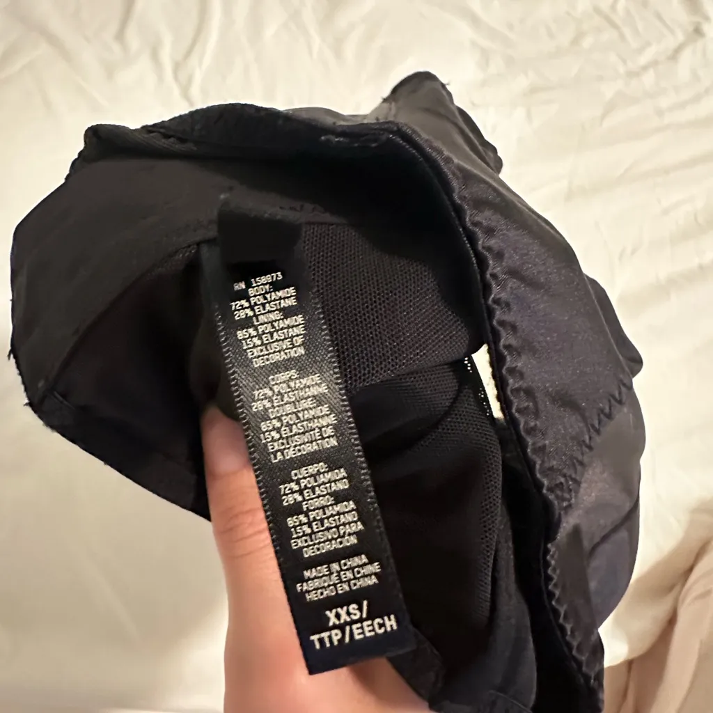 Black Satin Skims Rosette Corset Top - Image 5