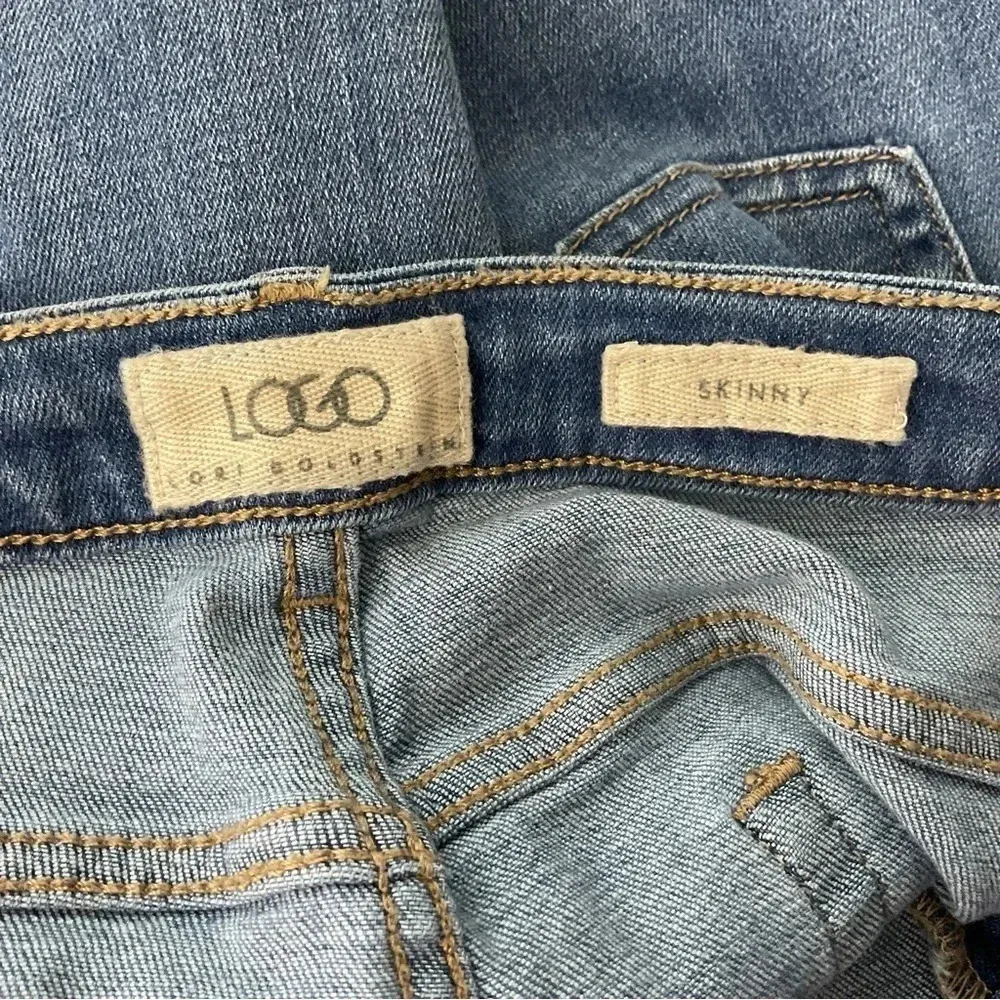 LOGO Lori‎ Goldstein Skinny Jeans Size 16 - Image 6