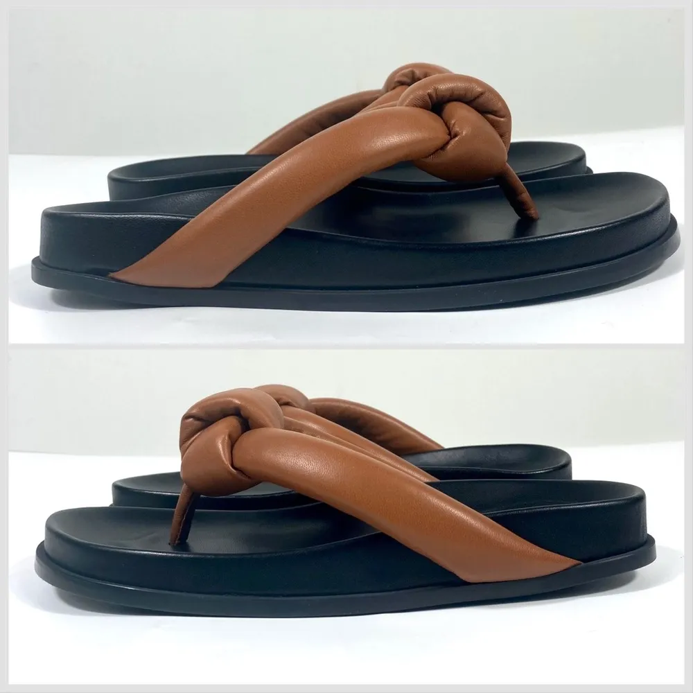 New York Bristol Flip Flop Sandals Copper Multi Size 36 EU NEW - Image 6