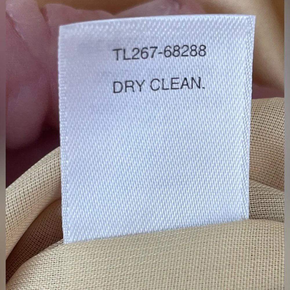 NWT Pendleton crew neck bronze/gold wide strap fully lined 100% silk tank;  L - Image 9