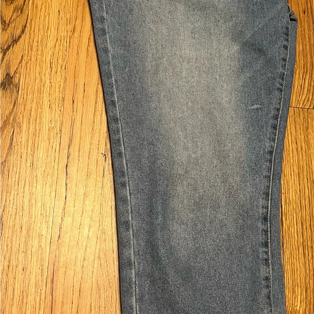 Forever 21 denim overalls size 27 zip front - Image 3