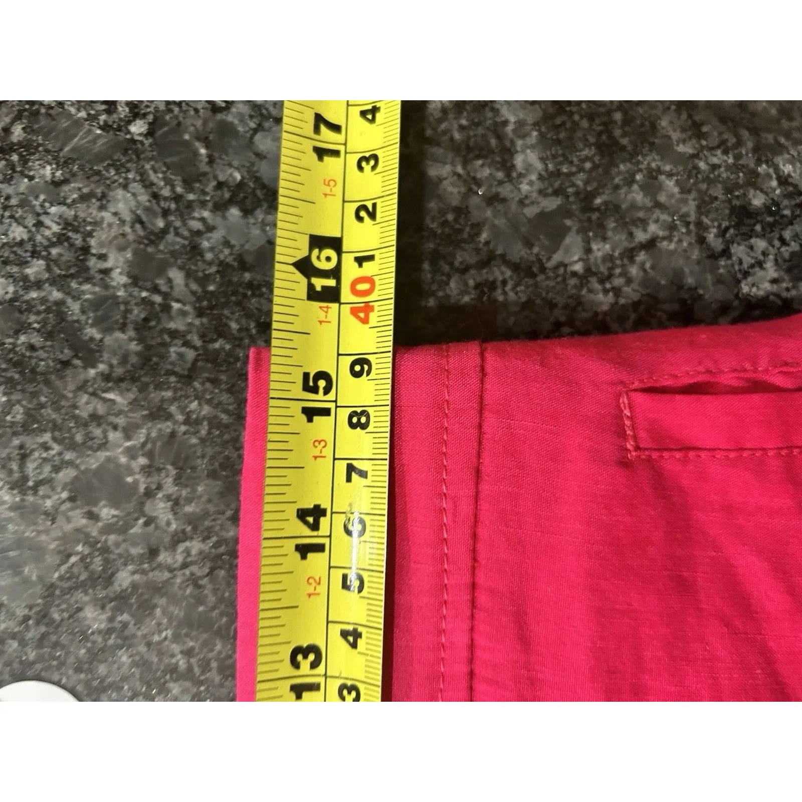 Cartonnier Anthropologie Linen Blend Crop Wide-Leg Pant Pull-On Pink Size Small - Image 6