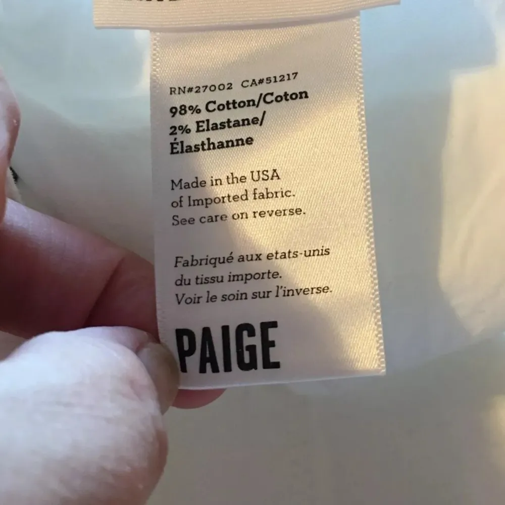 NWT  Denim Skyline Ankle Peg Leg Skinny Jeans Size 32 White - Image 8