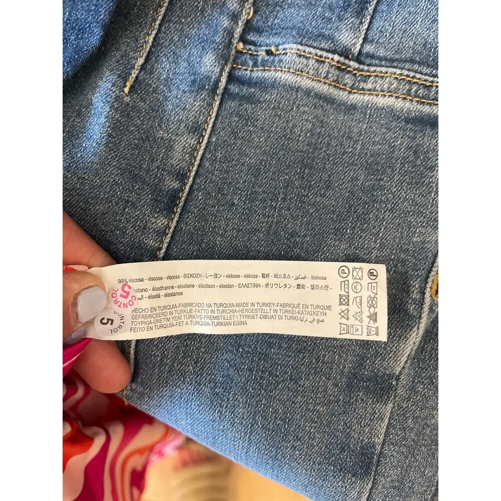 Zara 70’s groovy print flare pants size small - Image 6