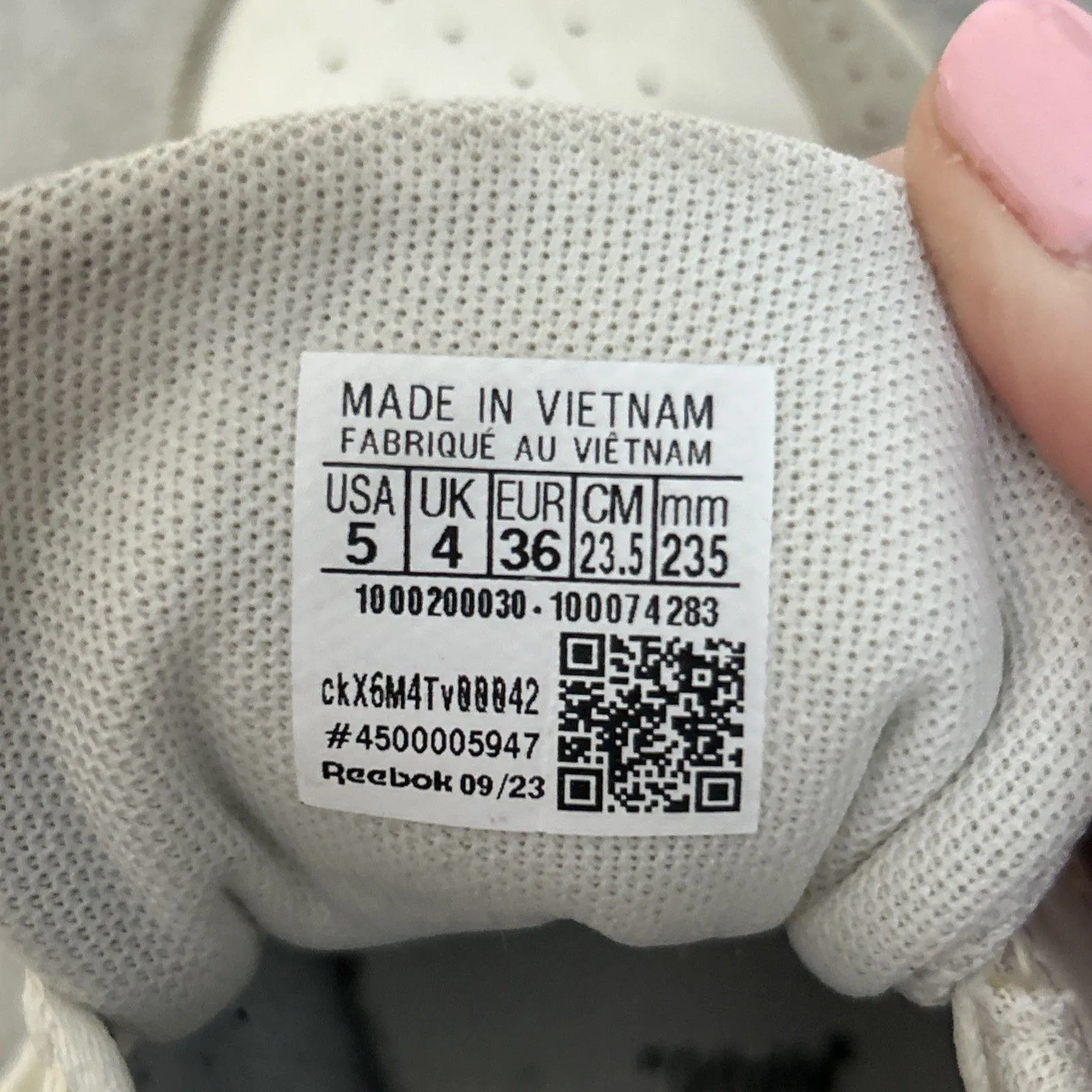 Reebok Shoes Women's 5 Court Advance Bold Chalk White Pale Blue Sneakers - Image 9