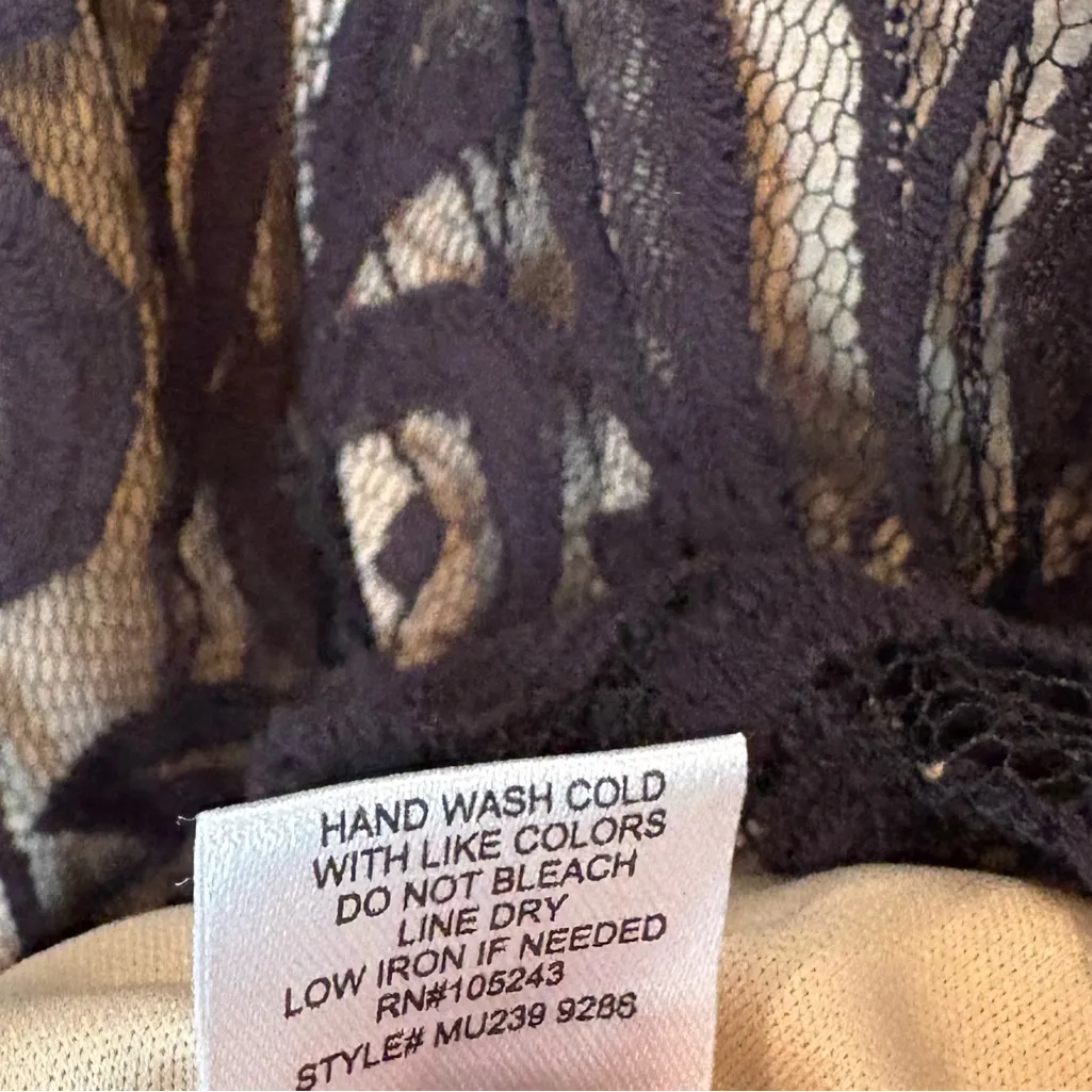 Bobeau‎ Black Lace Dress Size Medium - Image 9