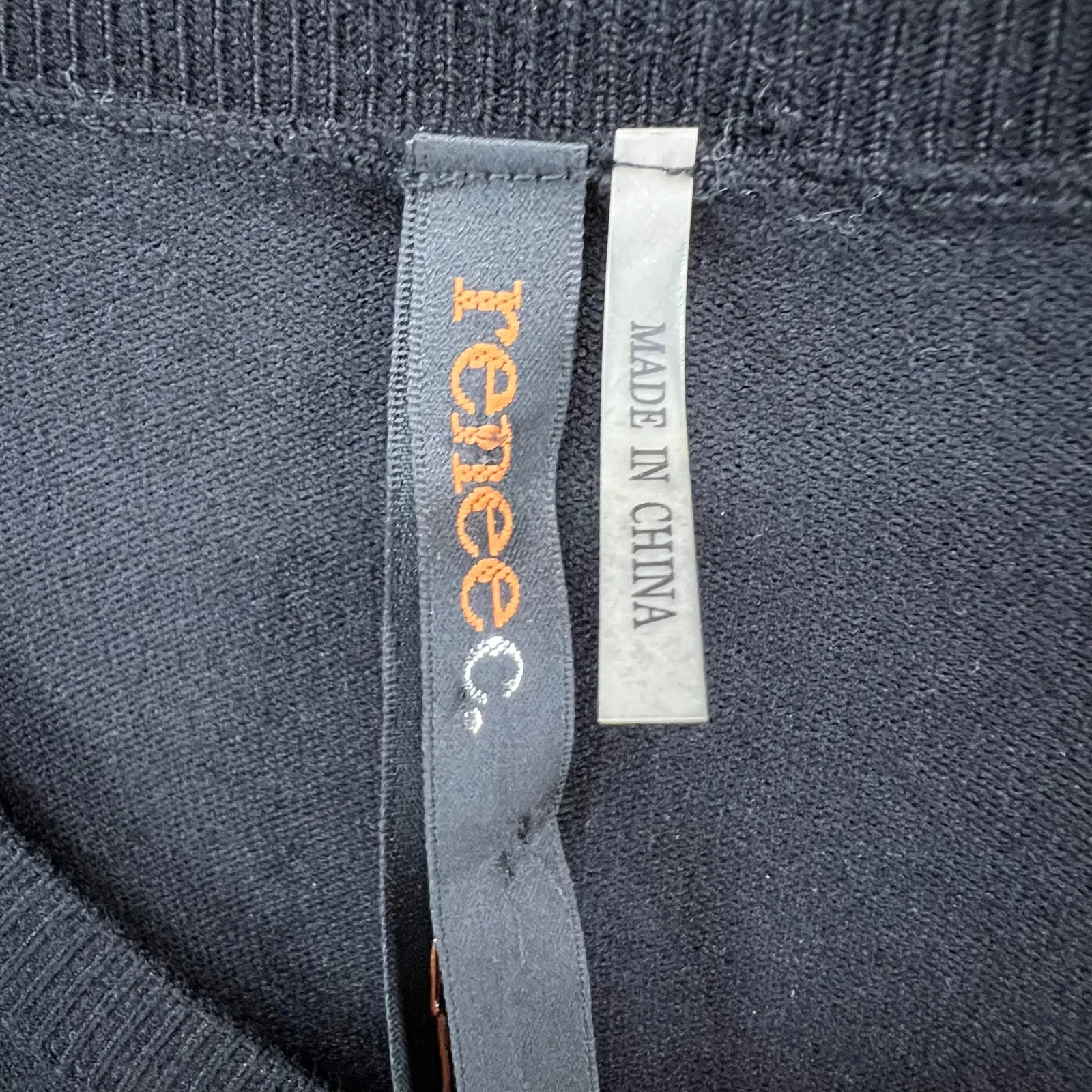 Renee C Sequin Sweater Dress Womens M White Black Stripe Silver Party Holiday Size M - Image 12