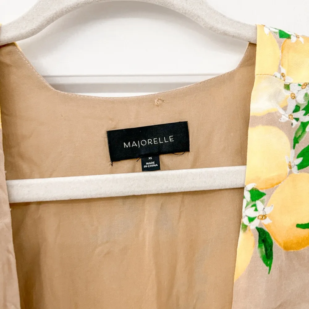 Majorelle  Sweet Pea Dress Wrap Maxi Tan Lemon - Image 7