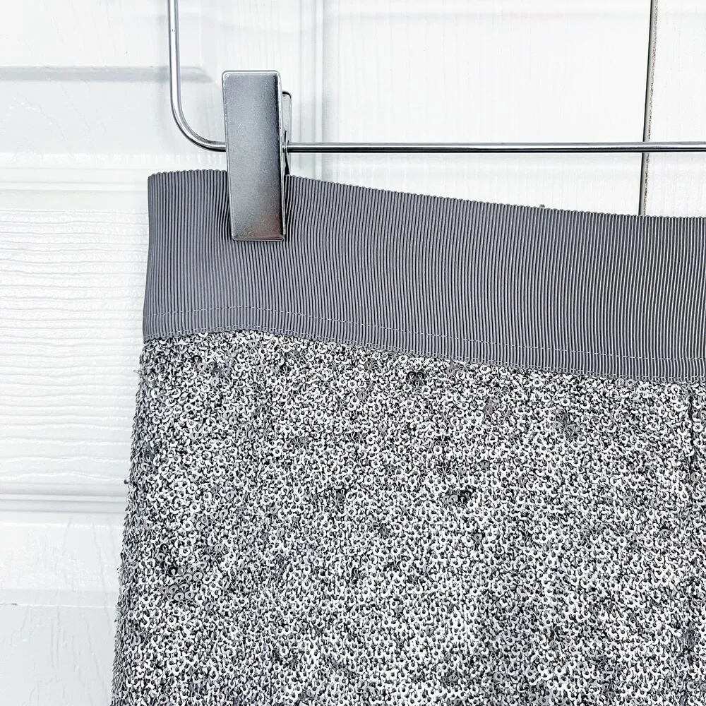 Court & Rowe Belle Noel Pencil Skirt in Silver Heather Size 2 - Image 3