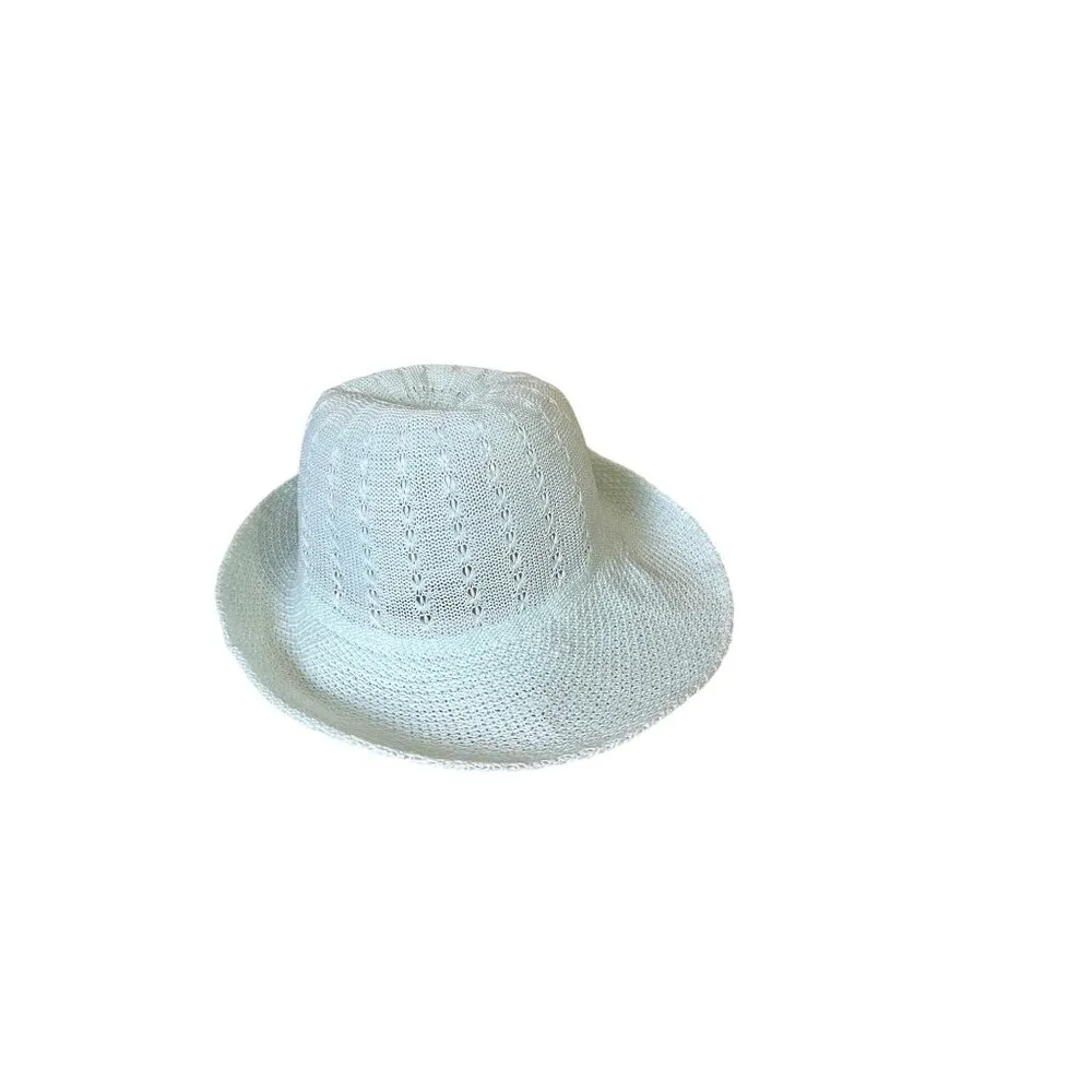 Light Green Womens Straw Hat For Summer Beach Casual Wear Breathable Chic NWOT - Image 2