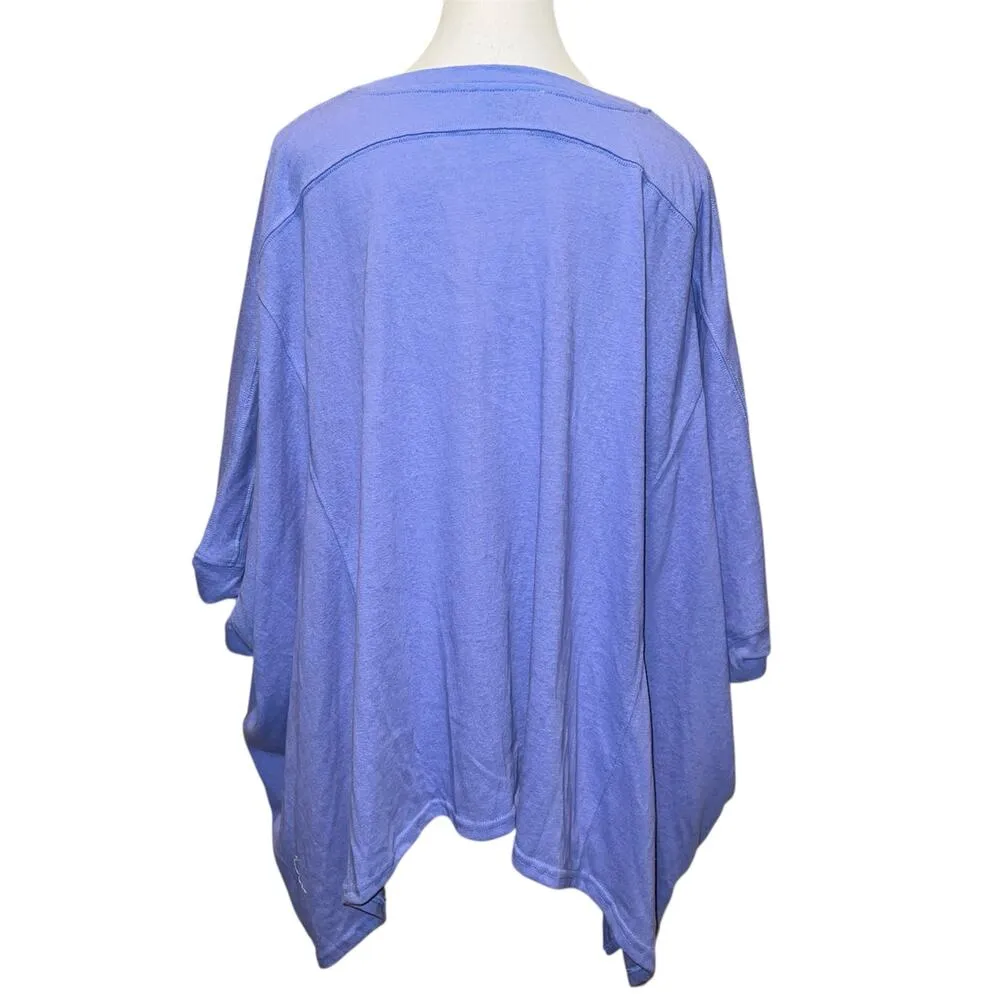Judith March HAPPY HOUR Purple Oversized Boxy T-Shirt Glitter Size S (up to XL) - Image 2