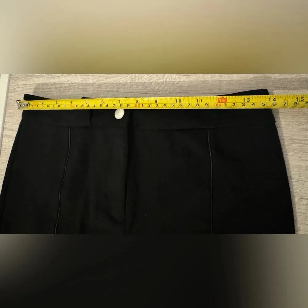 T Alexander Wang Black Mini Skirt Full Zip Back Stretch Luxe Party Size XS - Image 4