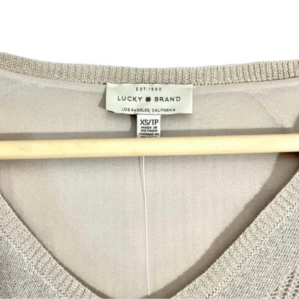 NWT Lucky Brand Metallic Linen Sweater - Image 5