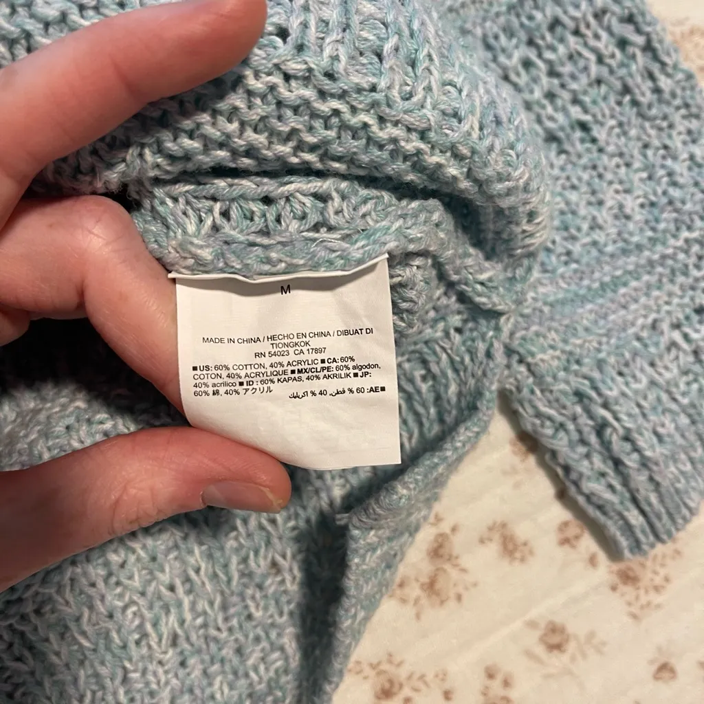 Women's Light Blue Sweater - Image 4