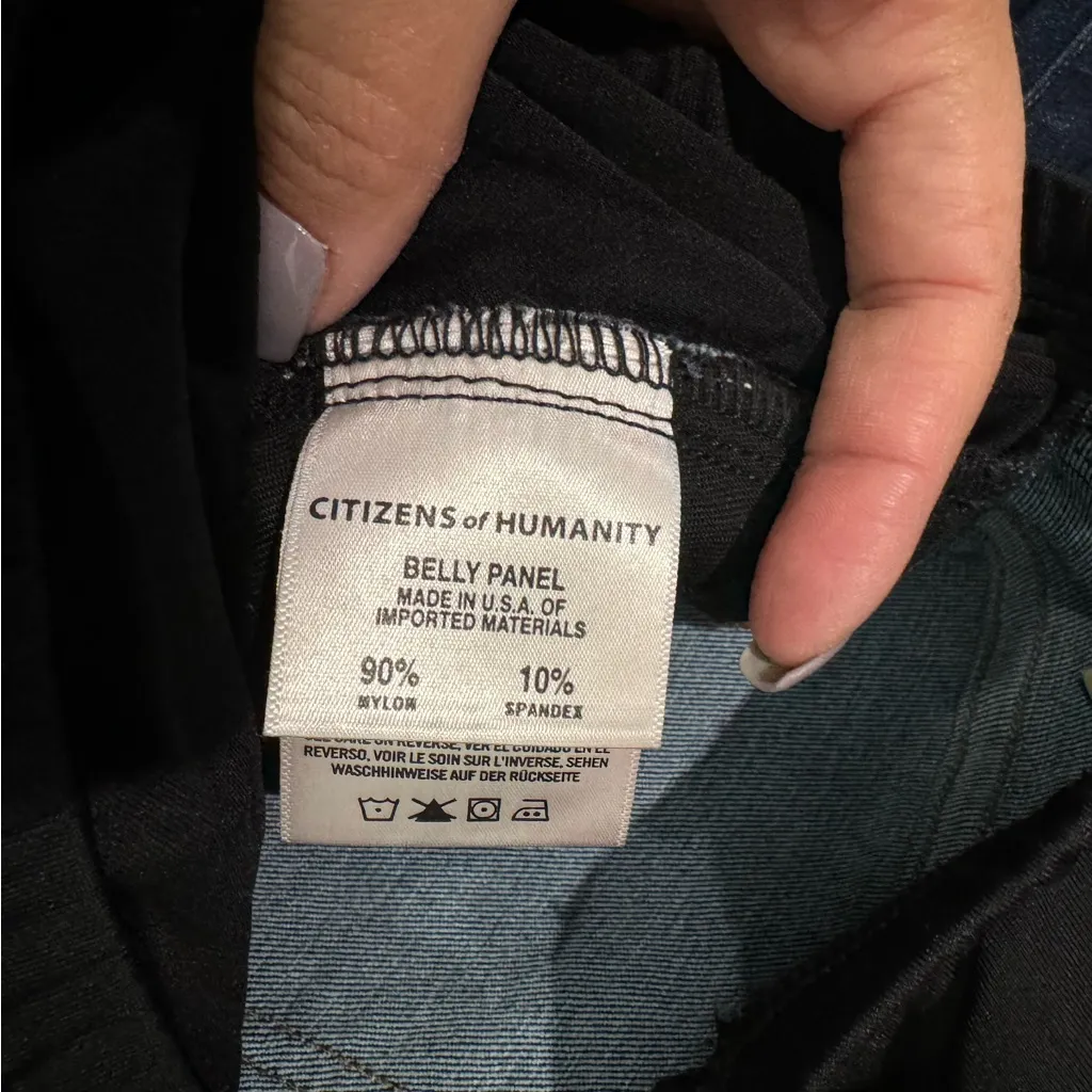 Citizens Of Humanity Skinny Belly Panel Maternity Jeans Blue‎ Size 27 - Image 6