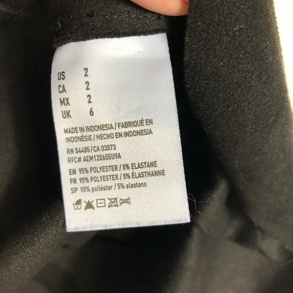 American Eagle suede scalloped‎ black skirt - Image 5