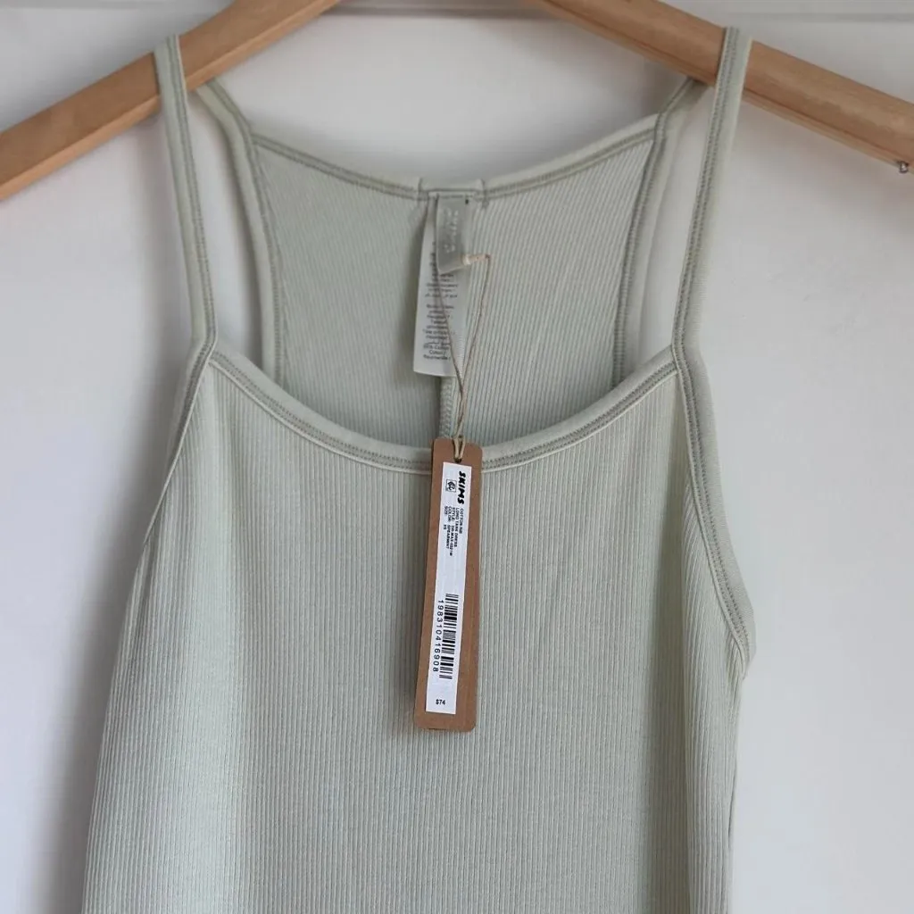 Skims Cotton Rib Long Cami Dress in Spearmint, Size X-Small - Image 7