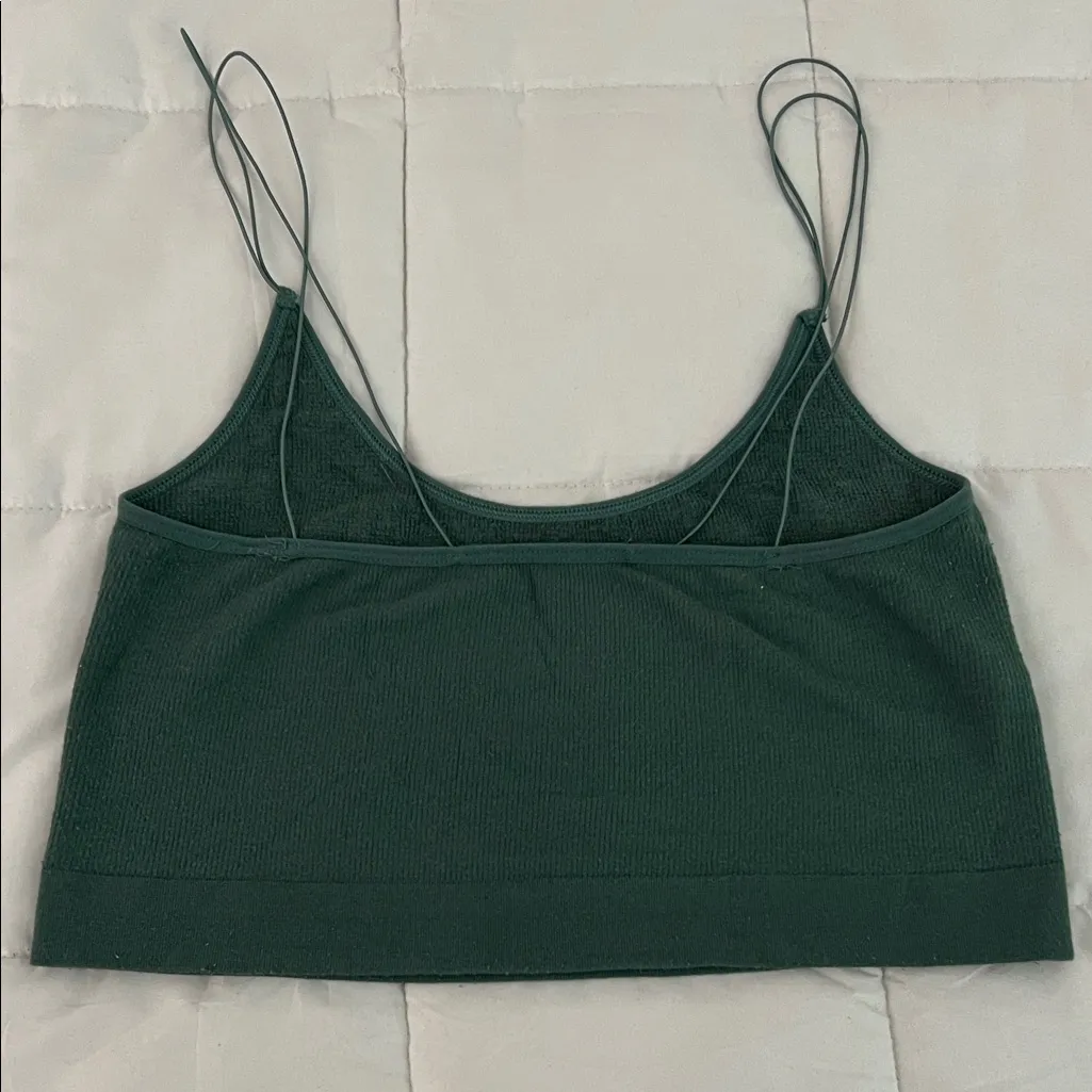 Out From Under Urban Outfitters Markie Green Strappy Ribbed Bra Top Size XL - Image 3