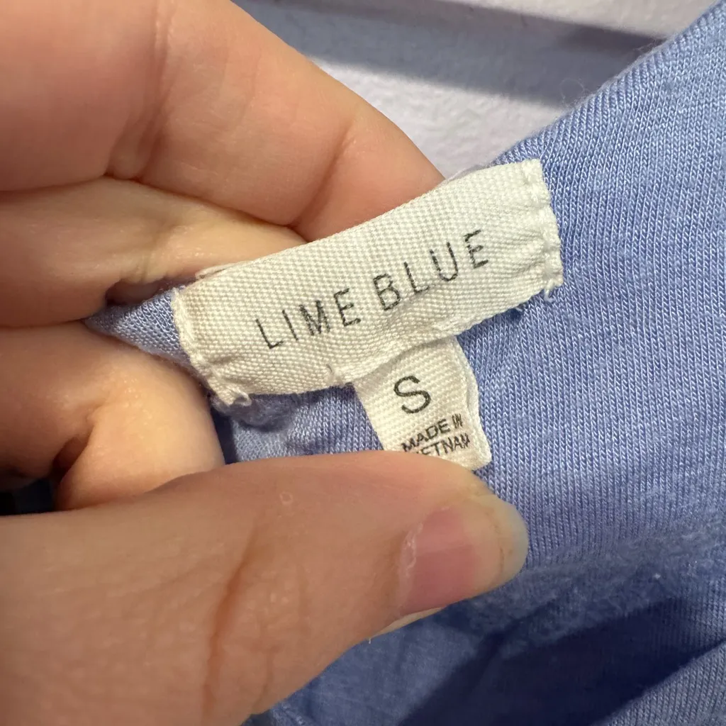 Purple soft Lime Blue Dry Goods tank top - Image 2